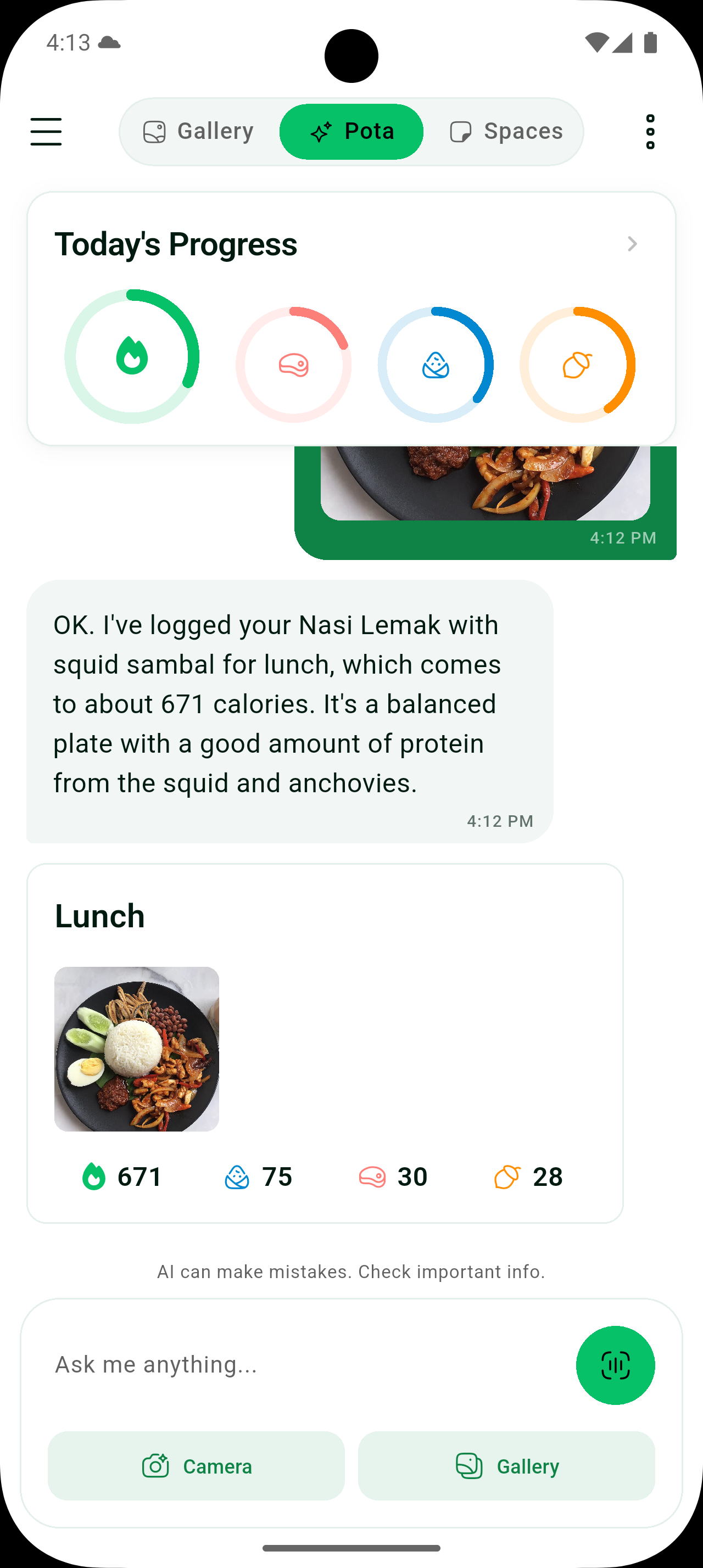 Visual Food Intelligence Scan