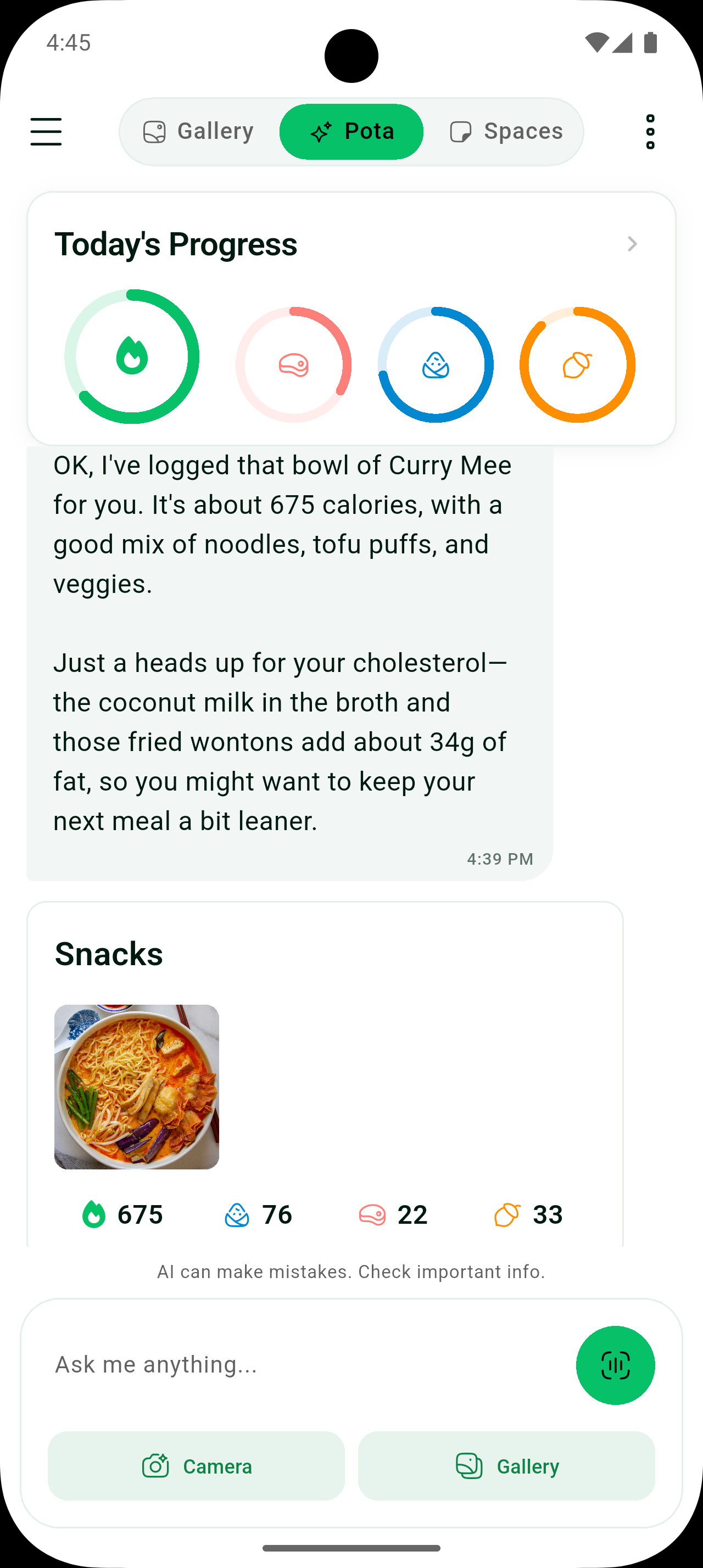 Medical Intelligence Chat Warning